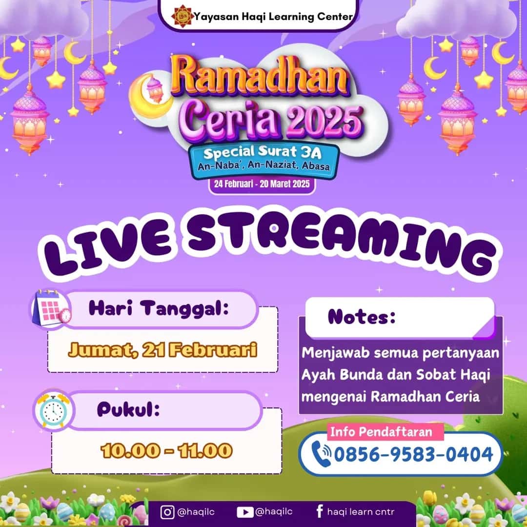 Ramadhan Ceria Segera Hadir, Yuk Daftar Sekarang!